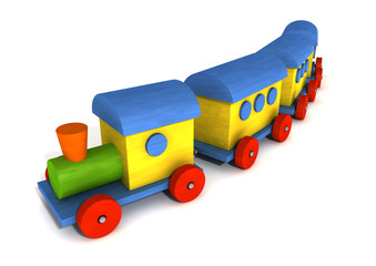 wood toy train
