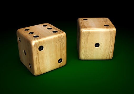 wooden dices