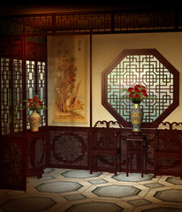 Orientalny pokój 1 - obrazy, fototapety, plakaty