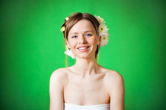 Spring smile girl