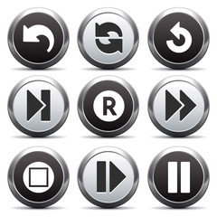 Metal button with icon 29