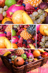 panier de fruits exotiques