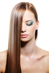 Long straight  hairs