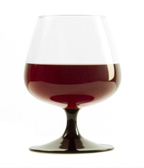 Glass with wine