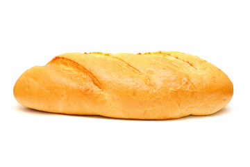 crusty tasty bread isolated on a white background