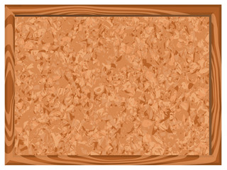 Blank corkboard illustration