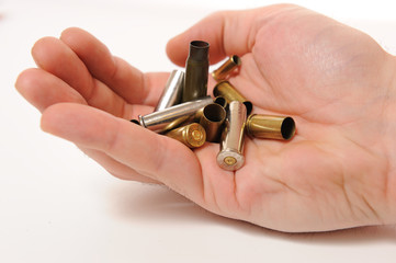 Bullets in hand