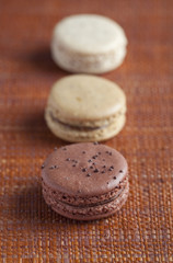 macaron au chocolat