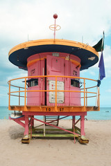 lifeguard tower  in miami