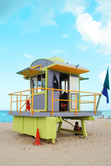 lifeguard tower  in miami