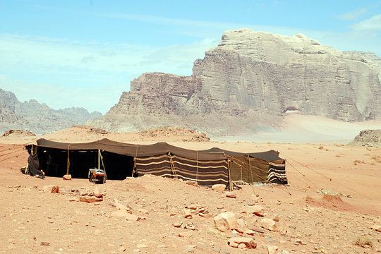 Zelt von Nomaden im Wadi Rum,Jordanien