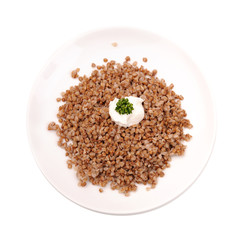 Boiled buckwheat kasha