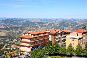 Fototapeta na wymiar Republic San Marino. Landscape