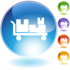 Flatbed Cart Icon