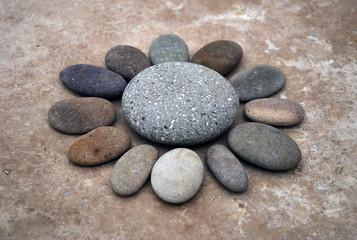Fototapeta na wymiar flower of stones