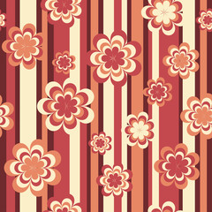 Elegant seamless pattern with flowers