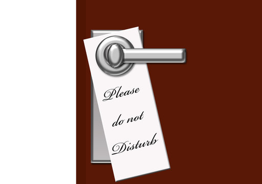 cartel de no molestar