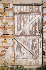 close-up image of old doors