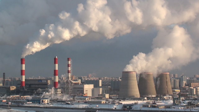 smoking power plant