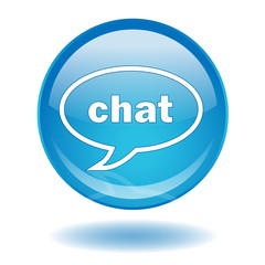 CHAT Web Button (Online Internet Blog Forum Live Online Site Go)