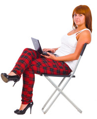 pretty woman isolated portrait