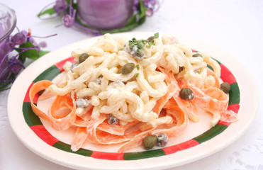 Nudelsalat mit Kapern