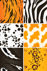 Seamless animal patterns