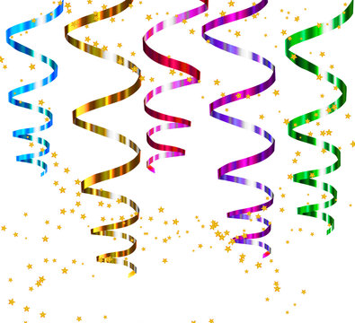 Party streamers. Vector