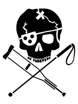 No Jackass Pirate Logo Tattoo