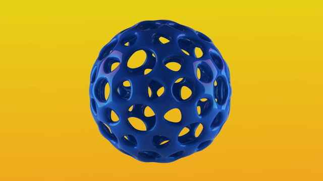 Blue plastic straberry