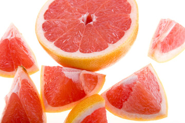 Fresh grapefruits