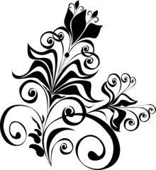 Floral ornament, Element for design, vector illustration