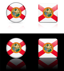 Florida Flag Icon on Internet Button