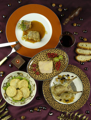 Ambiançe gastronomique de fêtes