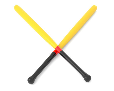 Baseball bats isolated on white