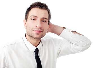 Young student thinking