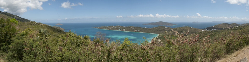 Fototapeta na wymiar View of Saint Thomas, Caribbean