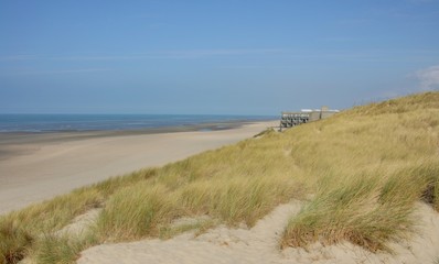 Fototapeta na wymiar plaża z Morza Północnego