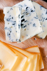 big group of cheeses.