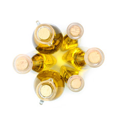 Bouteilles d'huile d'olive