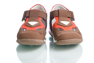 Kids leather shoes.