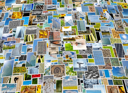 Piles of photo background