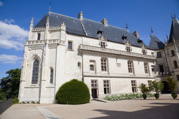 Fototapeta na wymiar Chaumont Chateau courtyard. France