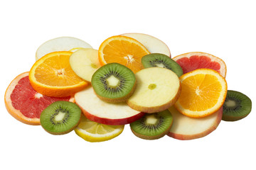 slices of different fruits