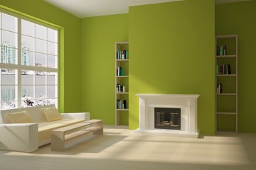 green interior