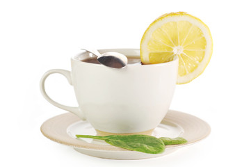 cup of tea with lemon
