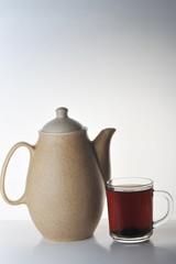 cup of tea and teapot