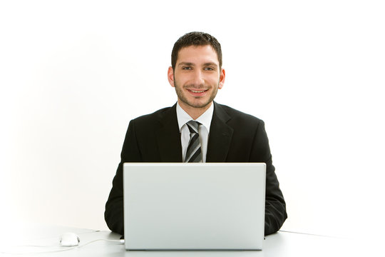 Arbeiten am Laptop