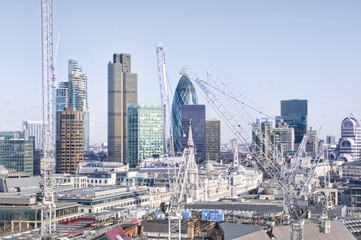 Naklejka premium Panoramę Londynu