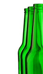 top of green beer empty bottle